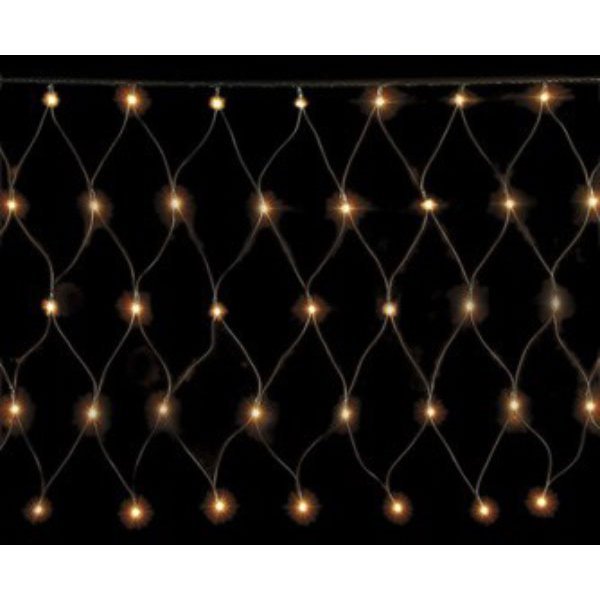 Δίχτυ LED Εξωτερικού Χώρου, με 200 Λευκά Θερμά Φωτάκια και Χρονοδιακόπτη (2.4x1m)